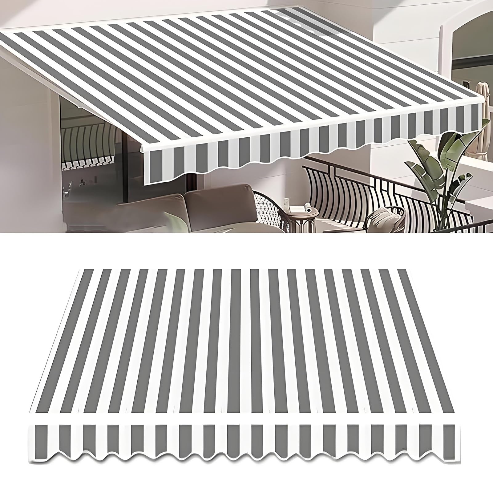 Toile de rechange pour auvent usé pour réparer la protection solaire de votre terrasse 600x300