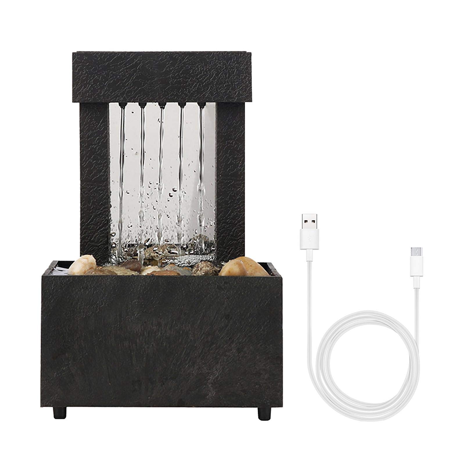 Buy EKDJKK Indoor Water Fountain with LED Lights Lighted Waterfall op