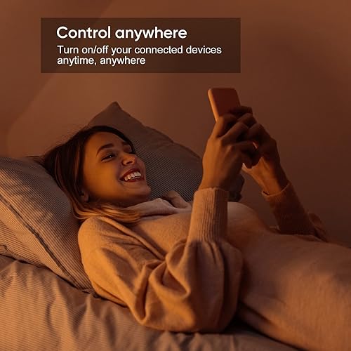 Miniatura 6 de Onvis Matter Smart Plug, funciona con Apple Home, Alexa, Google Home, SmartThings, 15A1800W Max, automatización del hogar inteligente con control