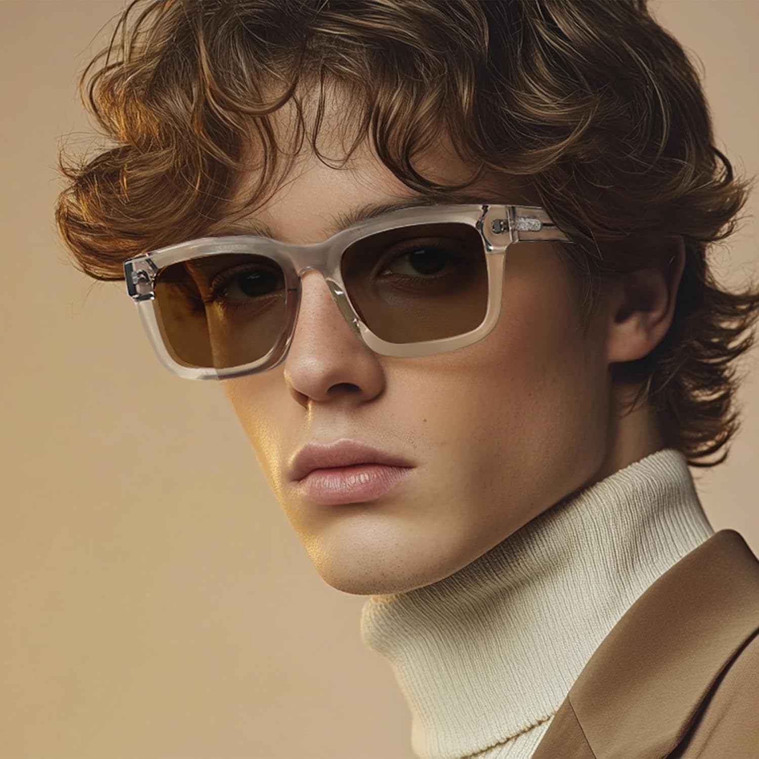 ZENOTTIC Polarized Sunglasses for Men Square: Classic Sun Glasses 100% UV Protection for Women - Large Unisex Designer Shades - Image 2