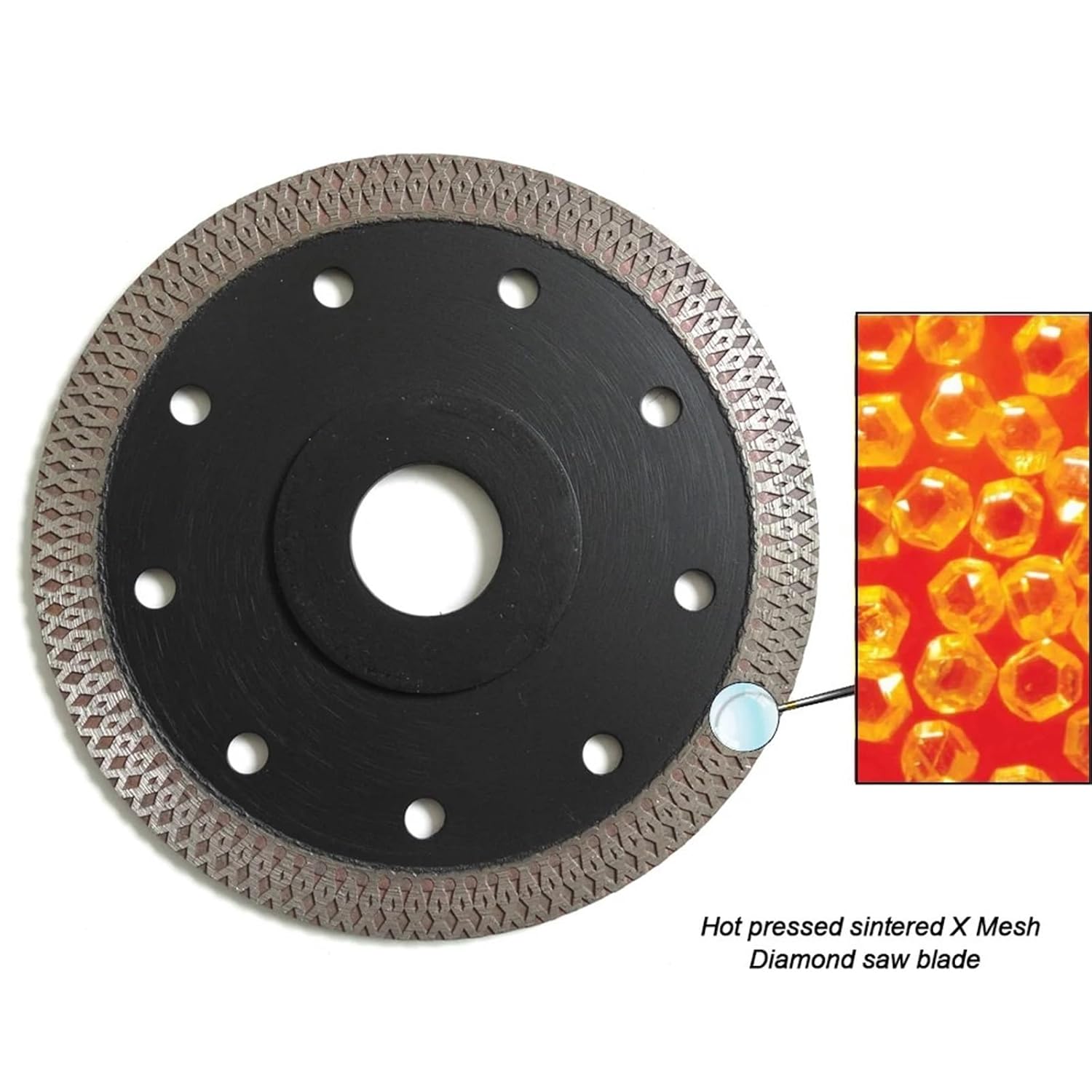 Diamond Cutting Disc for Angle Grinder Marble Machine Electric Grinder Cutting Granite Vitrified Brick Ceramics 1Pcs(105MM_Multipurpose Cutting_1.2MM)