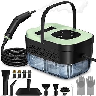 Steam Cleaner, Portable Steamer for Cleaning with 16pcs Accessories, 6-Level Adjustable and 15s Heat-Up, Handh