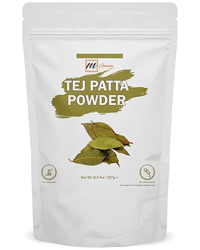 mGanna Polvo de hoja de laurelhoja de laurel de Tej 100% natural como especia aromatizante en recetas de alimentos, ensaladas, bebidas y cuidado de