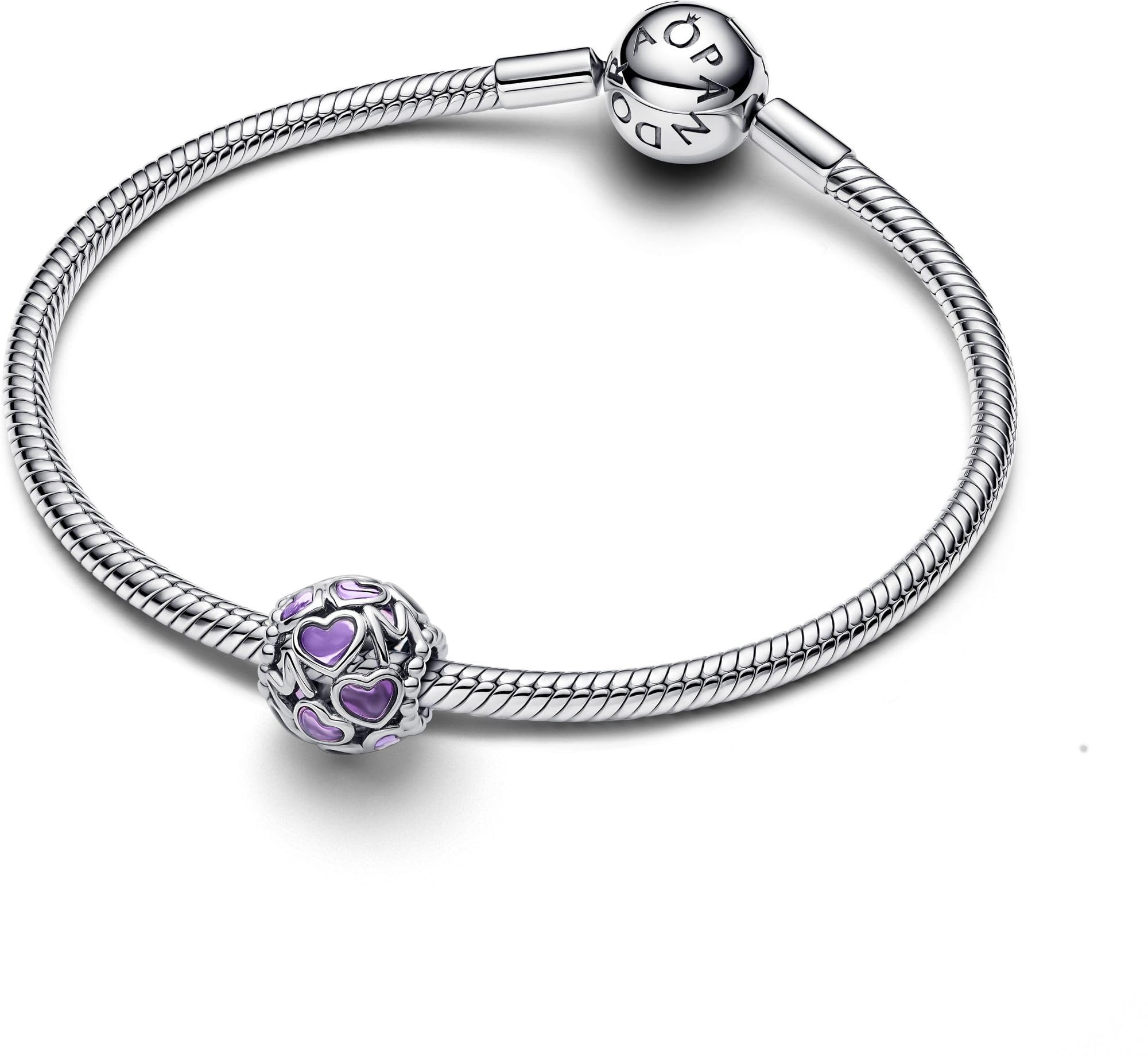 Pandora Moments 793772C01 Breloque en Forme de cœur Ouvert en Argent Sterling Compatible avec Les Bracelets Moments, 11,4x11,4x10,8 mm, Argent Sterling, Pas de gemme