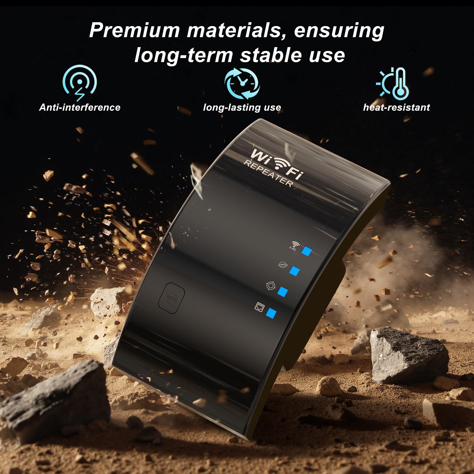2025 WiFi Extender Internet Booster, portata 930 m², ripetitore, amplificatore router WiFi Mesh 80% più veloce, più ampio che mai, supporta più dispositivi di rete a casa