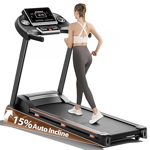 3HP Folding Treadmill with Incline
