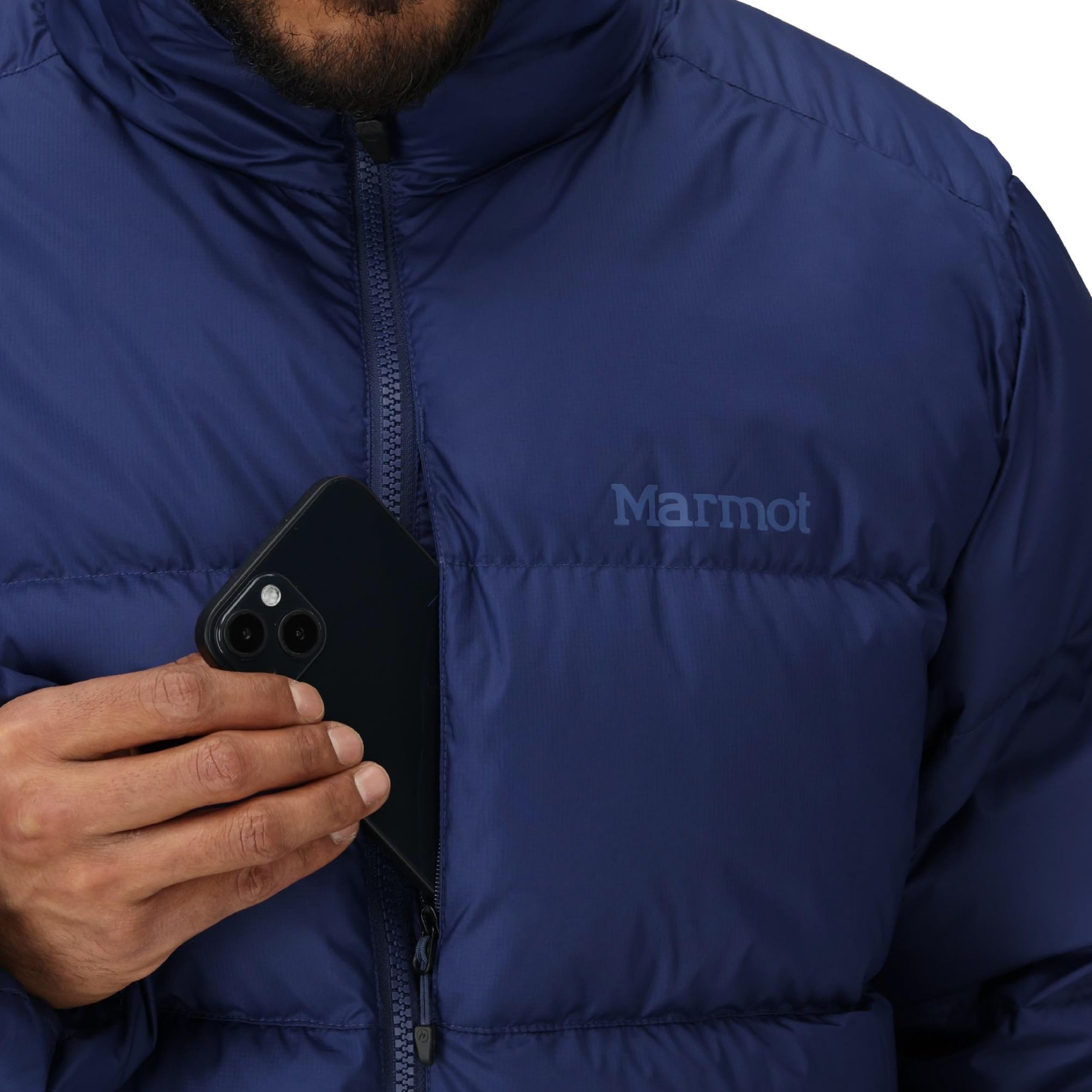 MARMOT Herren Guides Down Jacket Leichte Daunenjacke, warme Winterjacke, wasserabweisende Steppjacke, winddichte Funktionsjacke, klein packbare Outdoorjacke (1er Pack)