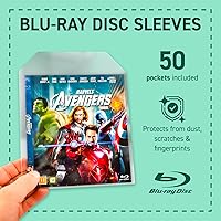 Vista 2 de Tarifold DJOIS - Funda protectora para disco Blu-Ray con solapa de cierre y espacio para funda, paquete de 50 unidades (10283)