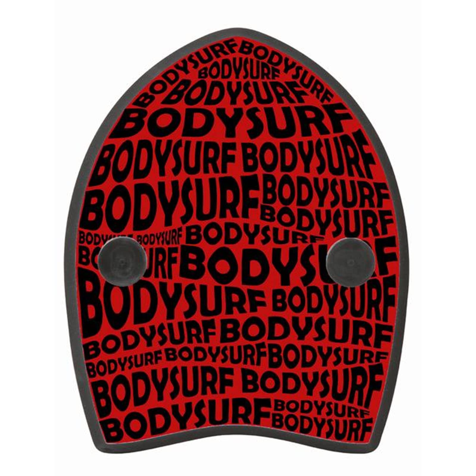 DMC Bodysurfing Handboard, Mini Surf Board, Hand Plane Body Surfing Hand Board for Kids and Adults 32 cm (12.60 Inches) Black/Red