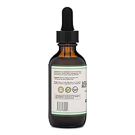 Ashwagandha Organic Drops for Stress Relief (1,200mg, 60 Servings) Ashwagandha Tincture for Adrenal Support and Cortisol Manager (Vegan Safe, Gluten Free, Non-GMO) by Double Wood