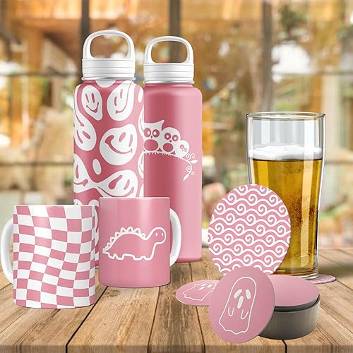 Miniatura 2 de WOWOCUT Hojas de tinta de transferencia infusibles, papel de transferencia de calor de color sólido negro y azul, paquete de 2 paquetes, hoja de