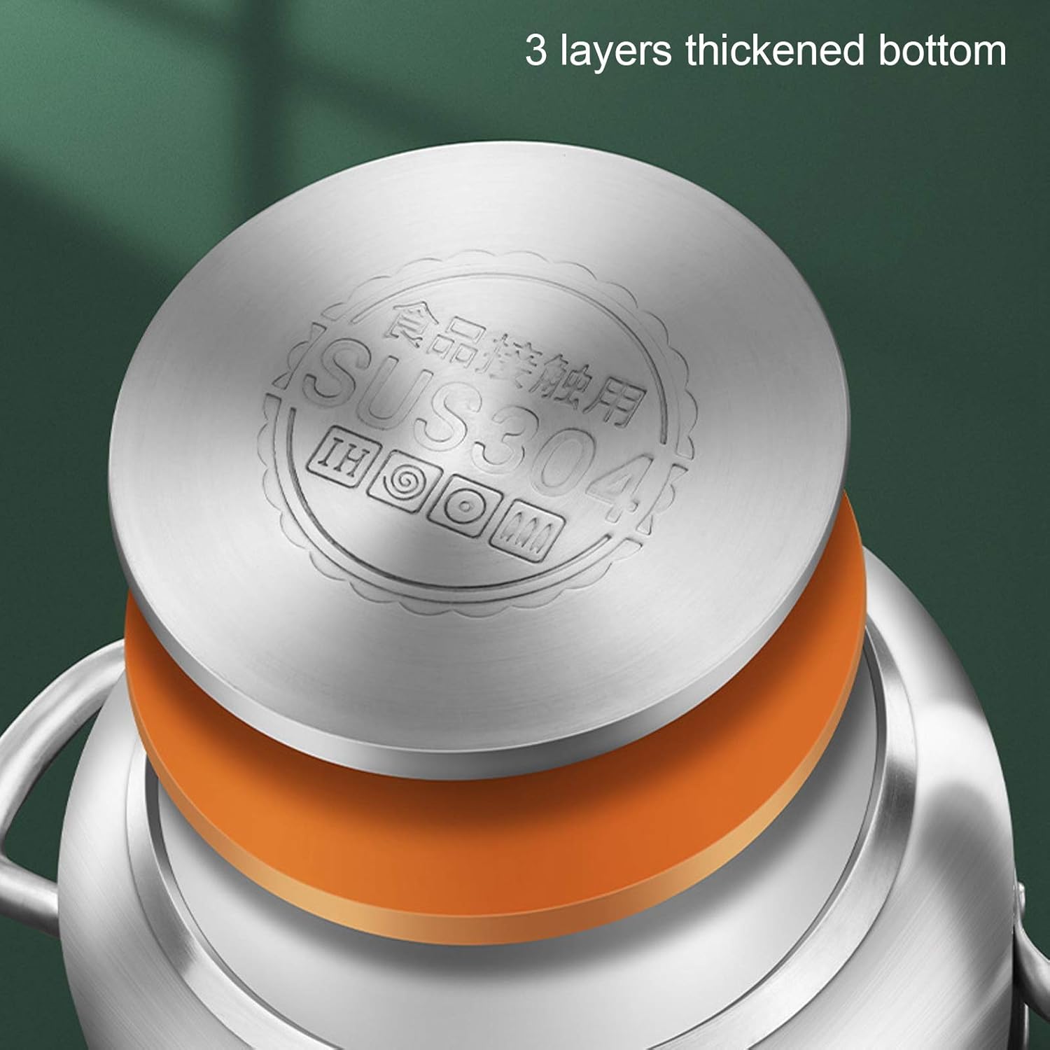 Melting Pot, Milk Melting Pot Butter Melting Pot Stainless Steel Melting Pot 304 Stainless Steel for Home Kitchen 1 X Frying Pot(20cm)