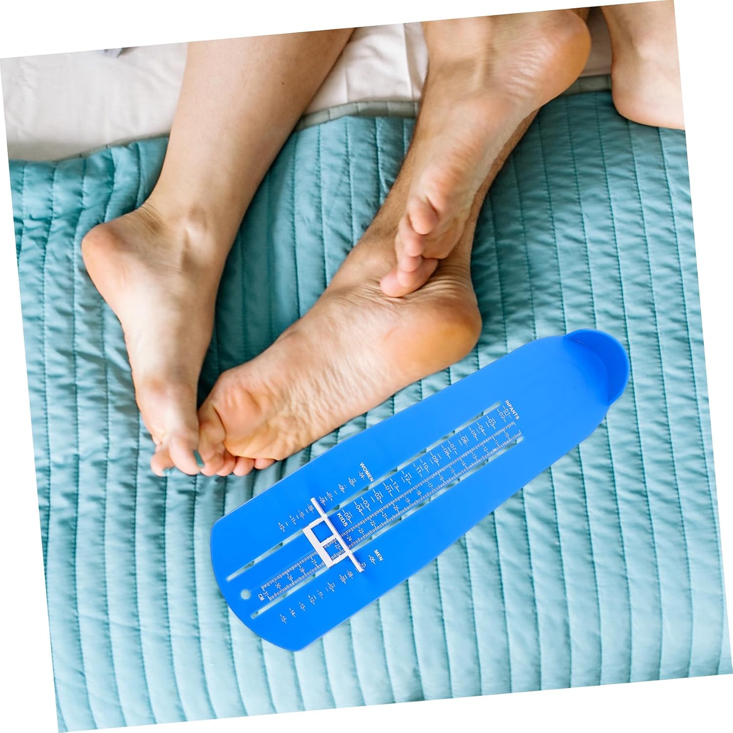 Homoyoyo Professional Adult Foot Measuring Device Accurate Foot Length Ruler for Boys and Girls Portable Shoe Size Measuring Tool Scale for Home Use