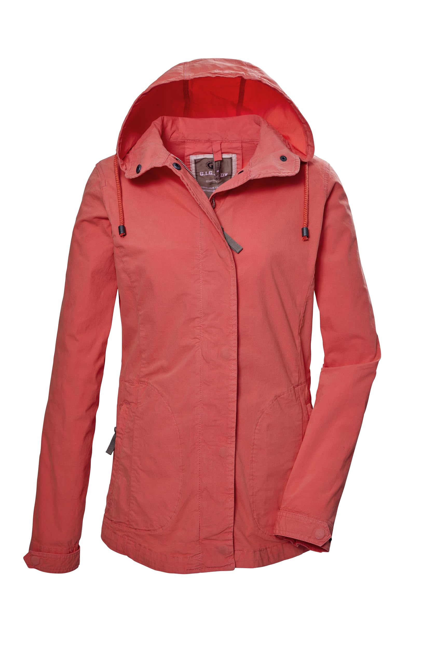 G.I.G.A. DX Mujer Chaqueta/Chaqueta de transición con capucha GS 17 WMN JCKT GOTS, koralle, 36, 42661-000