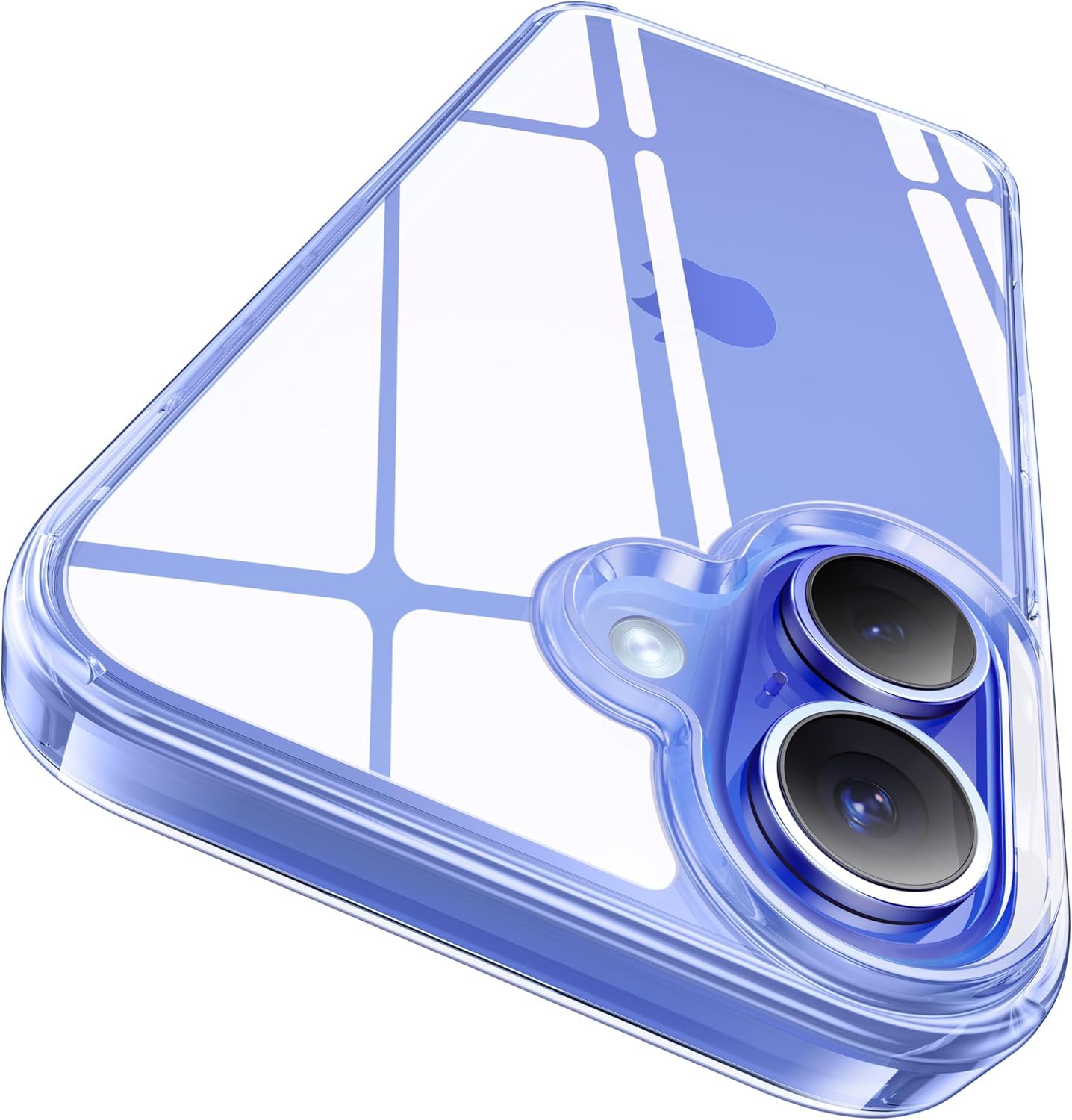 REALCASE Stylish Silicone Back Cover Case for iPhone 16 Plus | Scratch Resistant Protective Crystal Clear Transparent Shock Proof Bumper Back Cover Case for iPhone 16 Plus