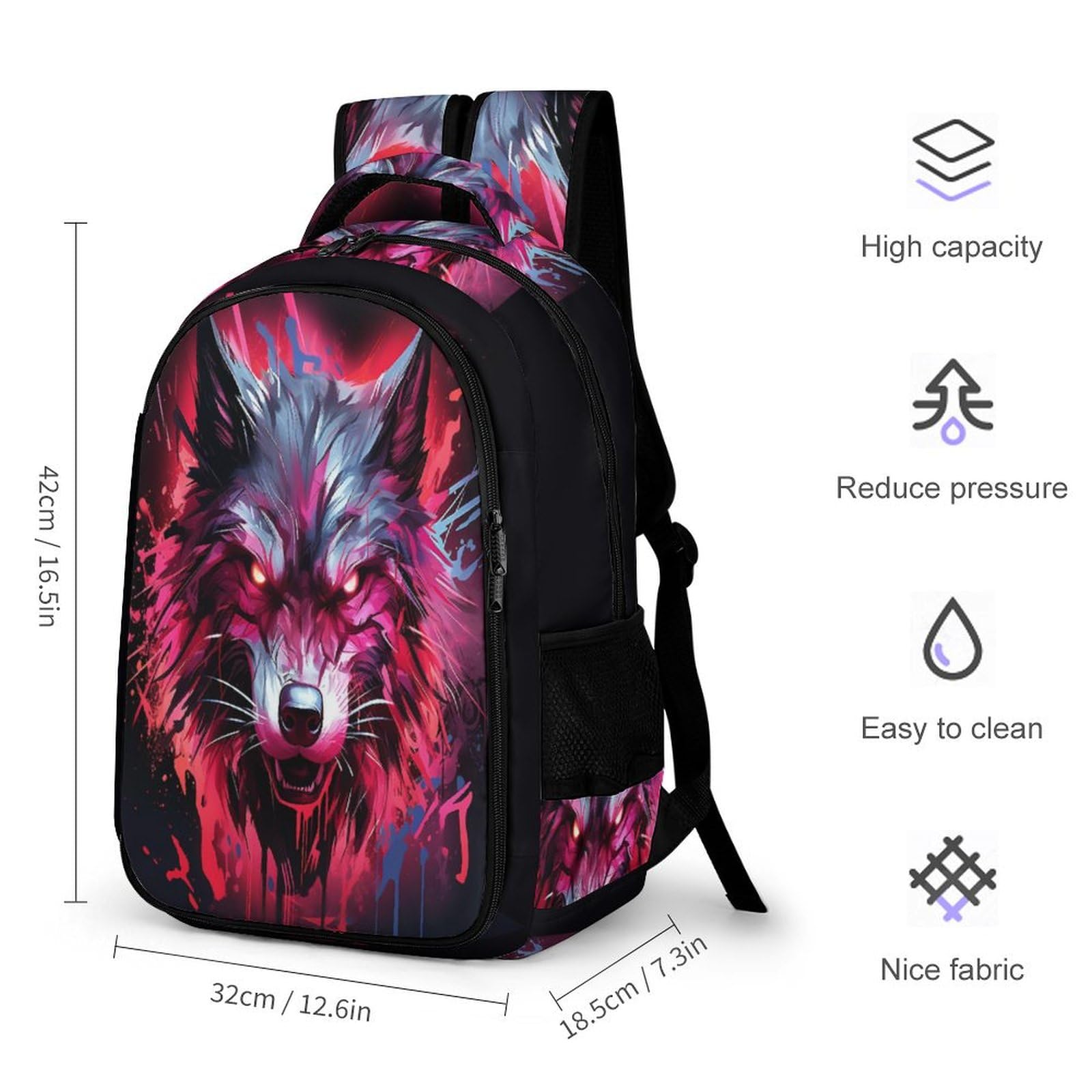 Mochila Baloncesto Escolar Niña Adolescente, Mochilas Infantil Informal Gran Capacidad, Bonita Mochila Llama De Viaje Impermeable Para Niñas De 10 12 14 16 Años