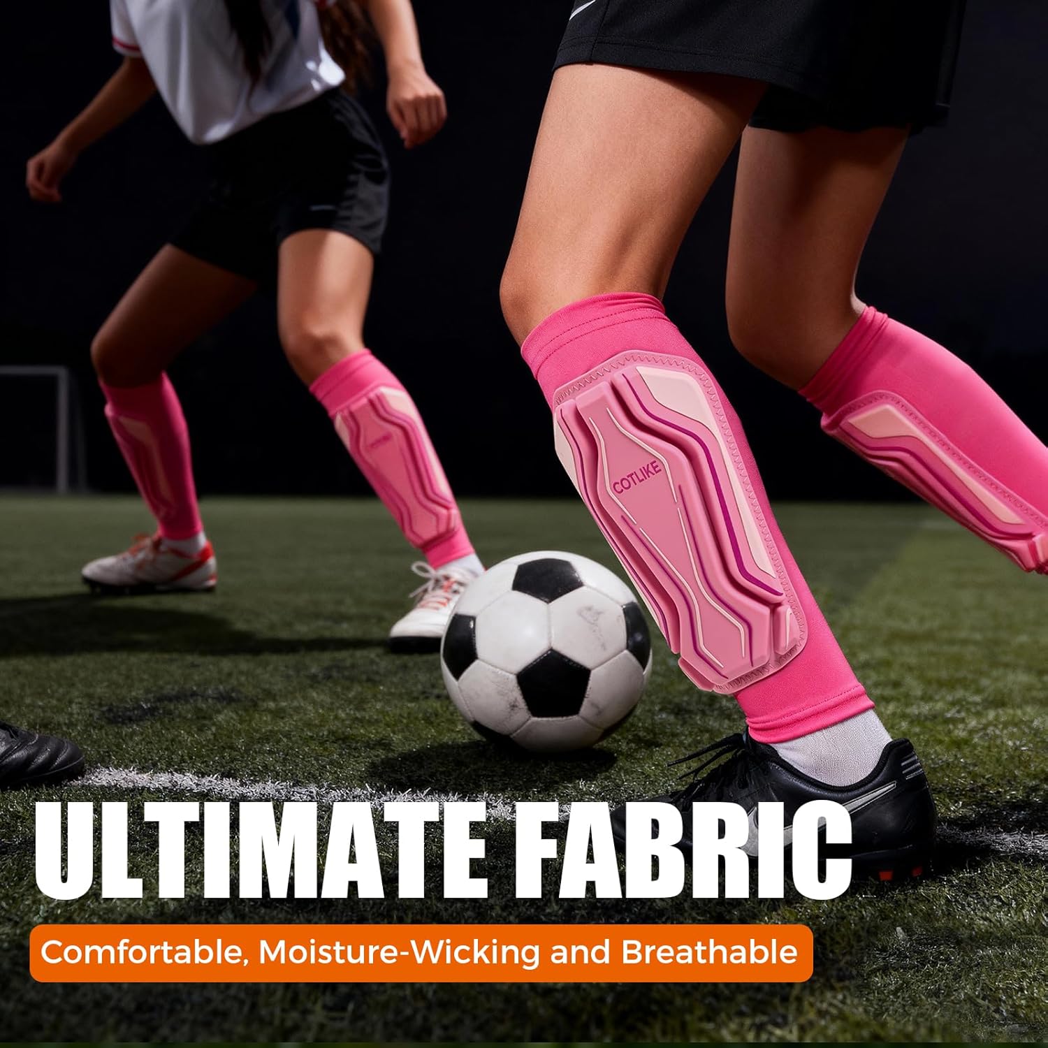SE Pro Soccer Shin Guards for Youth Kids Adults - High Performance Shin Guard Compression Sleeves for Men Boys Girls, Espinilleras de Futbol para Hombres, Protective Soccer Gear