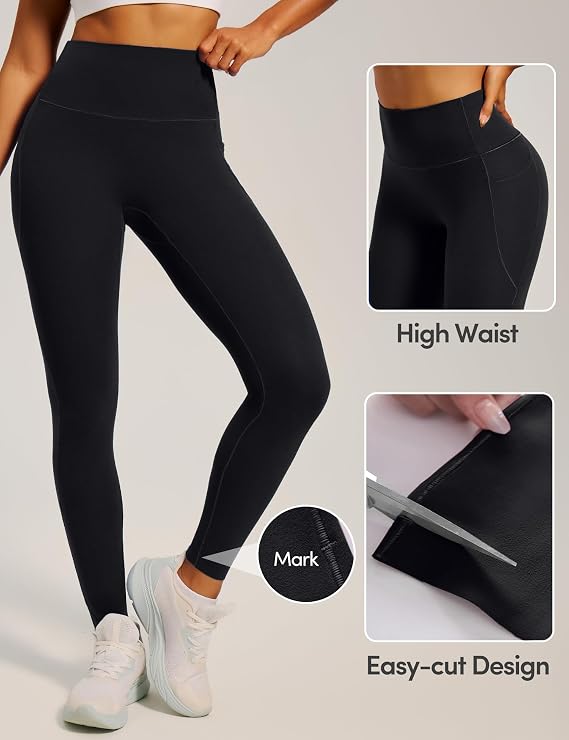 IUGA Invisible Scrunch Butt Lifting Leggings for Women No Front Seam Workout Leggings with Pockets Tummy Control Yoga Pants