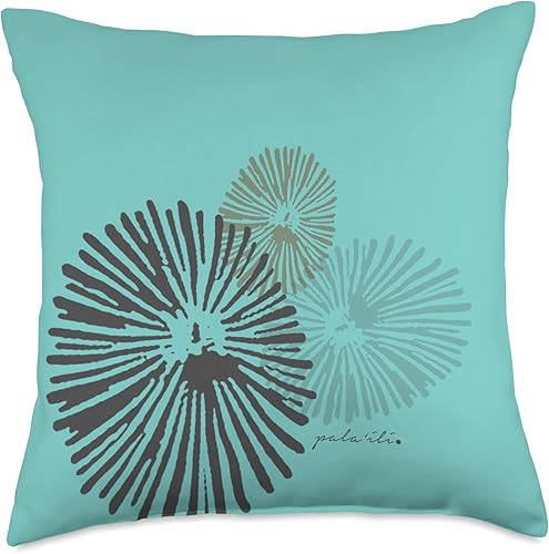 Miniatura 5 de 'Opihi Teal - Pala'ili Almohada de tiro 16x16, multicolor