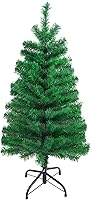 Vista 15 de CCINEE 3Ft Artificial White Tabletop Hinged Christmas Tree with Metal Stand - 130 Branch Tips Mini Christmas Tree for Xmas Party Supplies Home