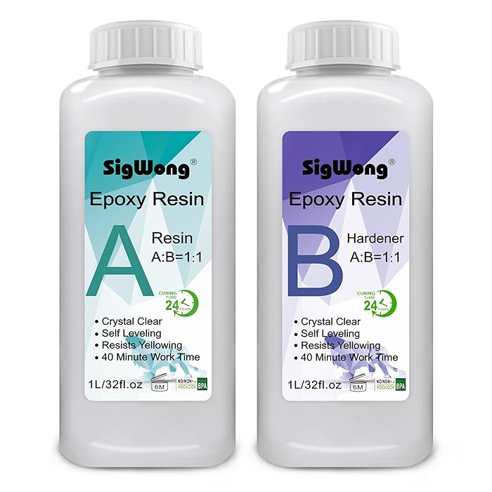 Buy Epoxy Resin Clear Crystal Coating Kit 19.1oz 2 Part Casting Resin