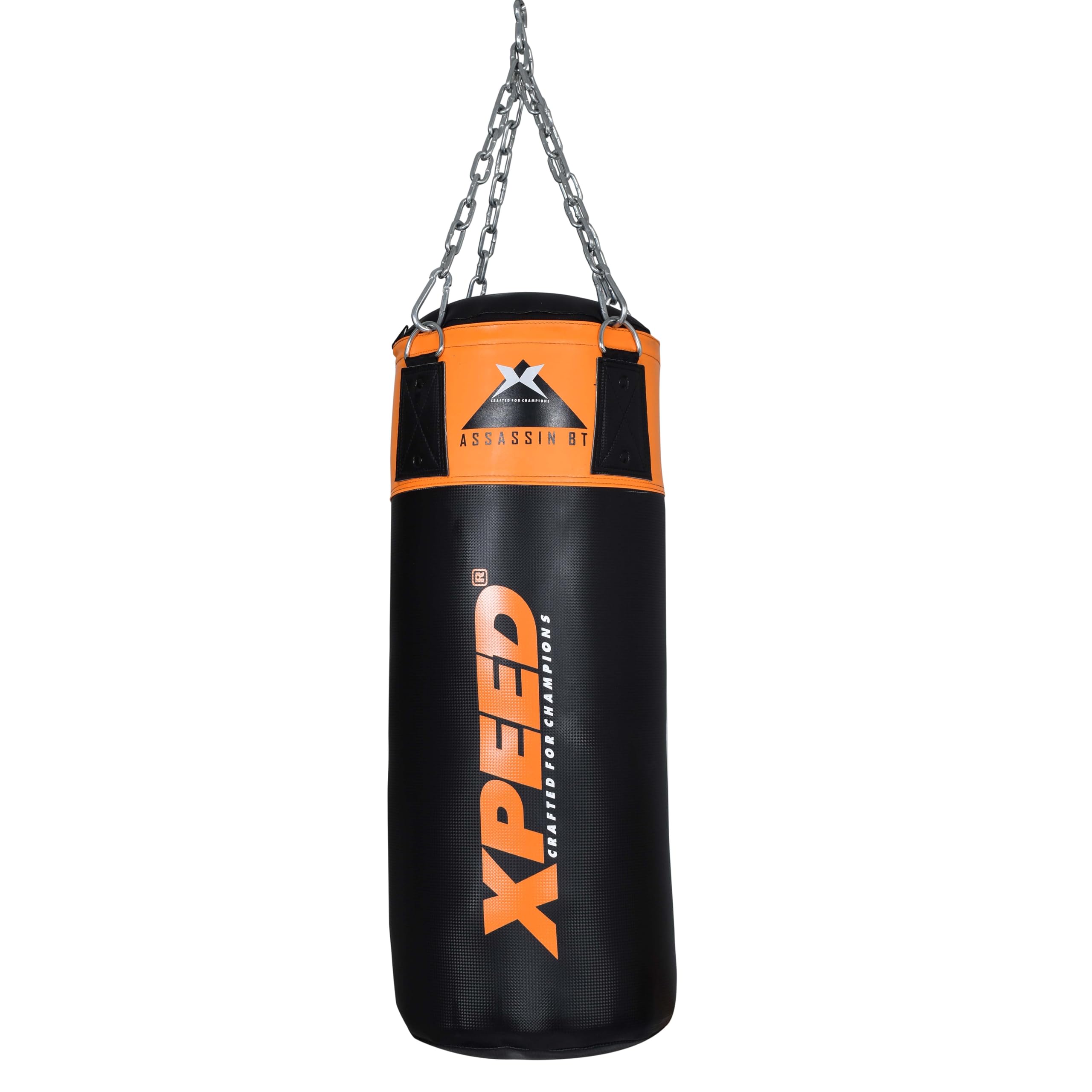 Xpeed Sacco da boxe non riempito in poliuretano con catena, sacco da boxe pesante per boxe, MMA, sparring, allenamento con antiruggine (confezione da 1) (multicolore)