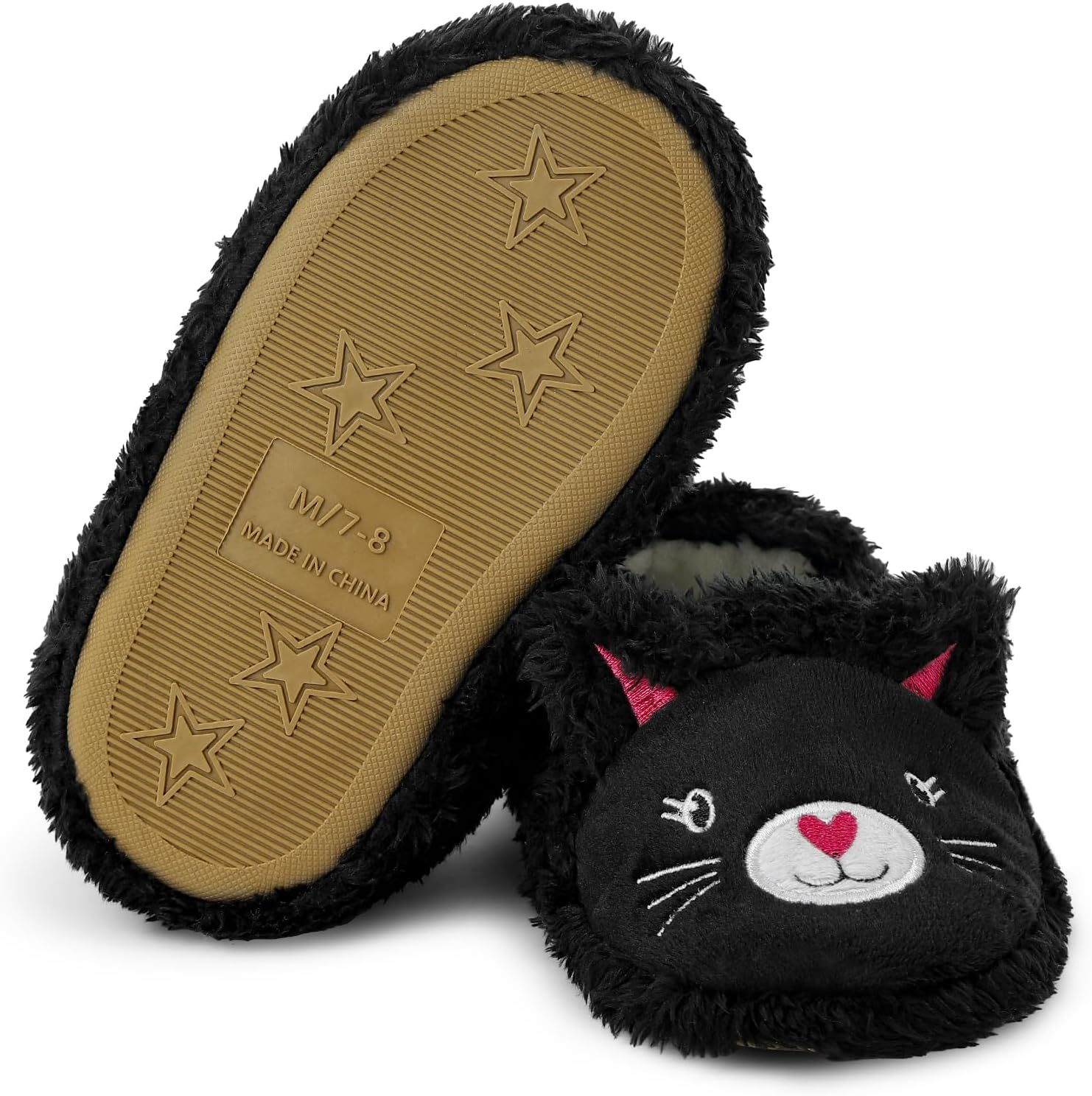 KAKU NANU Toddler Kids Slippers Cute Animal Cartoon Shoes Girls Boys Warm Fleece Winter Household Slippers - Image 5
