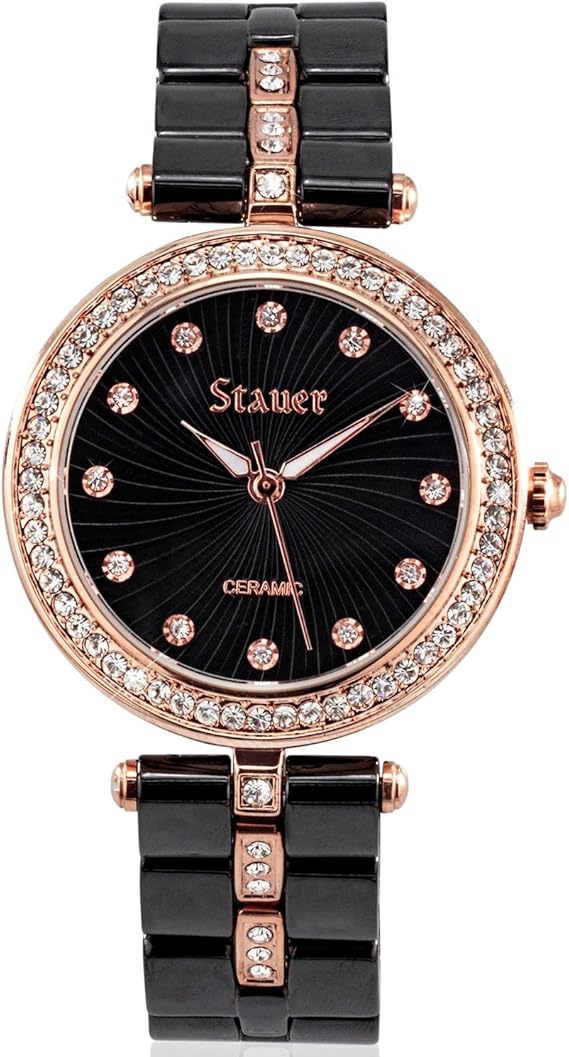 rose gold ceramic watch