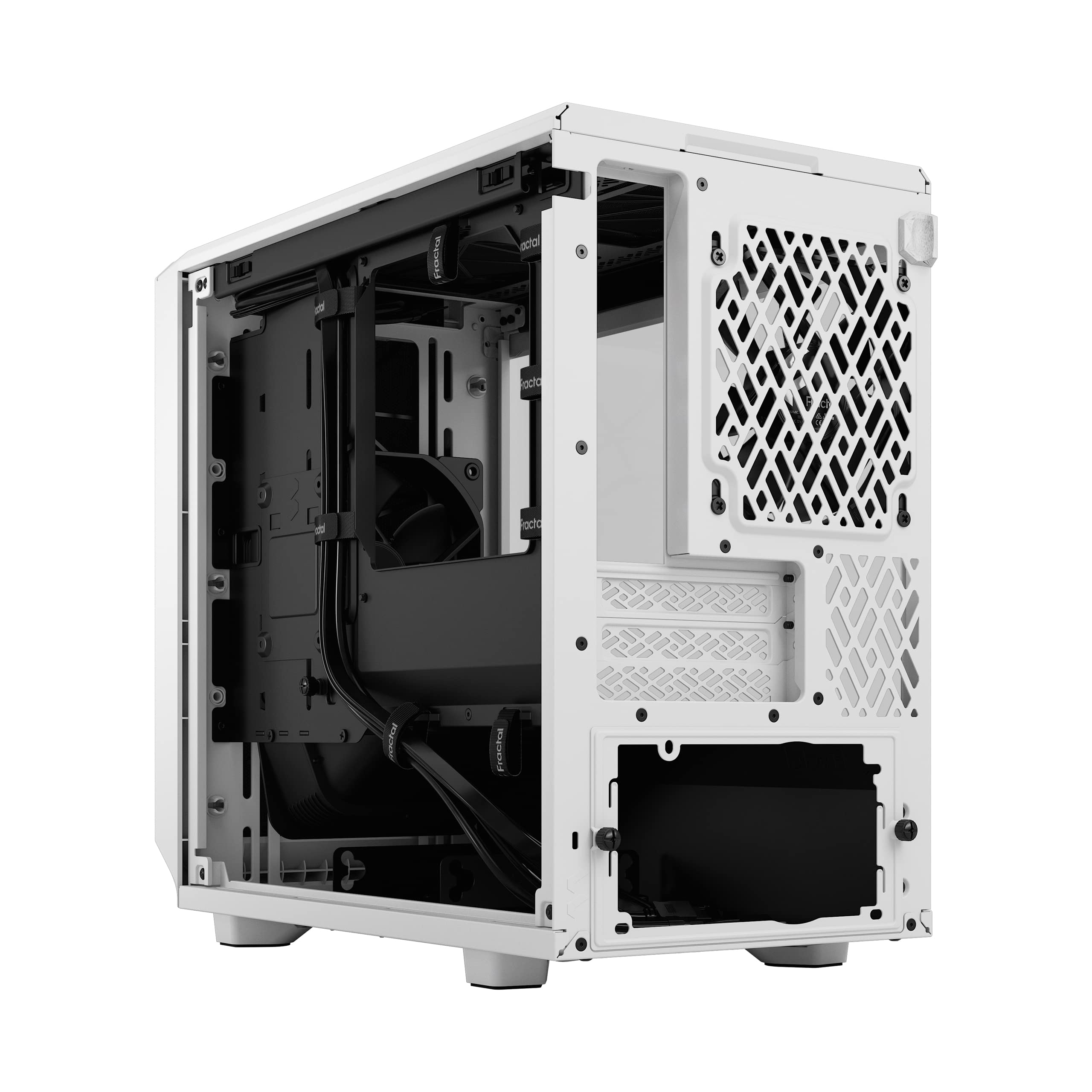 Fractal Design Meshify 2 Nano - MinI-Itx Tower (geh?rtetes Glas) - Keine Spannungsversorgung (atx) - Wei? - Usb/audio (fD-C-Mes2N-02)