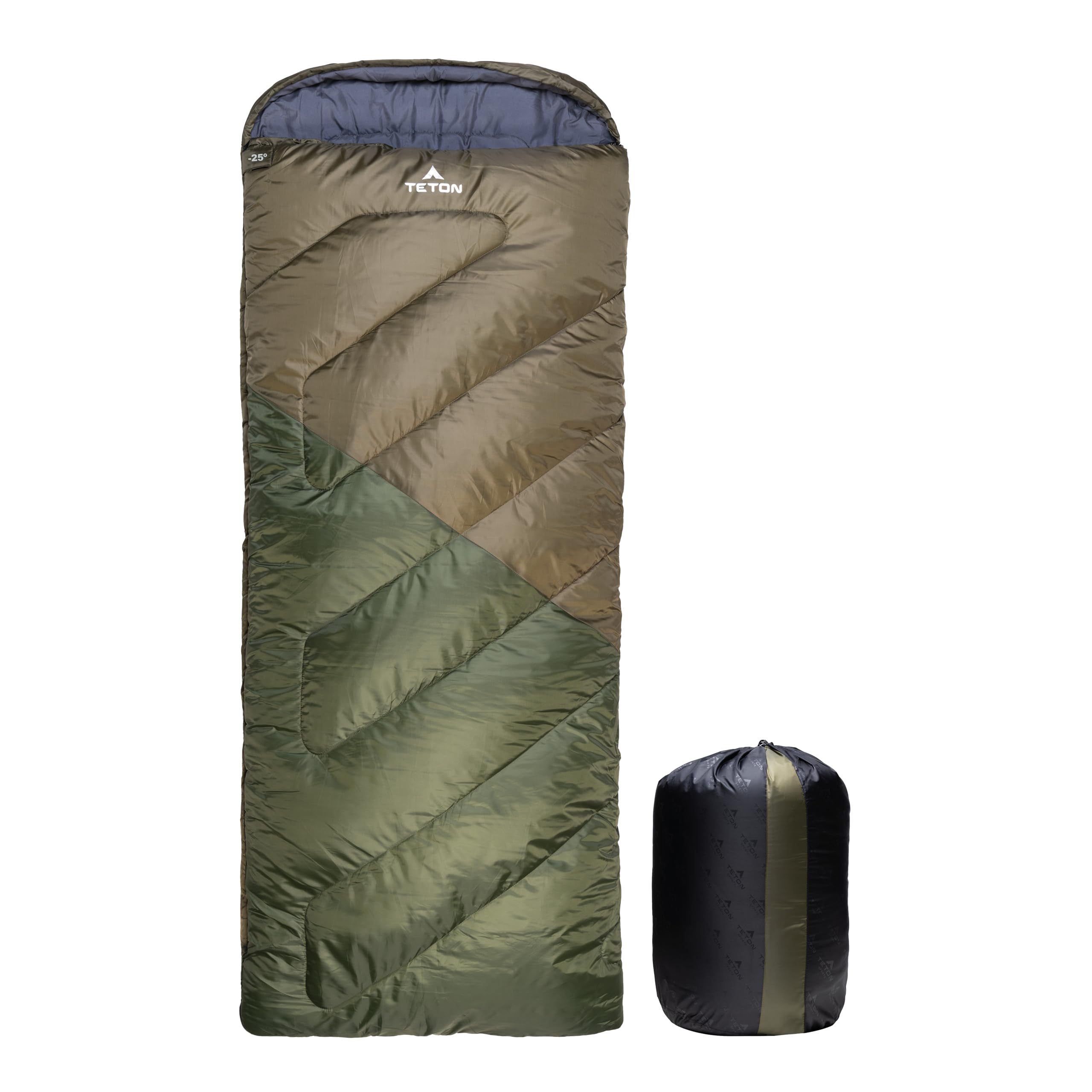 TETON Sports Celsius Regular 0F Degree Sleeping Bag - All-Weather Sleeping Bag for Adults and Kids - Camping Made Easy and Warm. Compression Sack Included