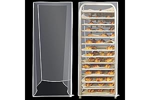 2 Piece 20 Tier Bun and Sheet Pan Rack Cover for Home,...