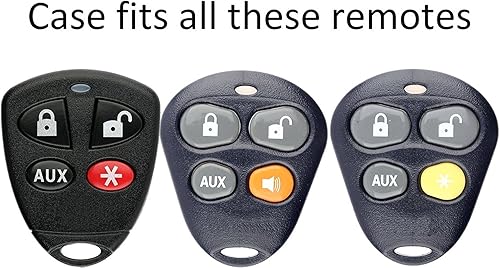 Miniatura 4 de KeylessOption Funda para llave de coche con control remoto de entrada sin llave, cubierta exterior con botones para alarmas Viper Automate (paquete