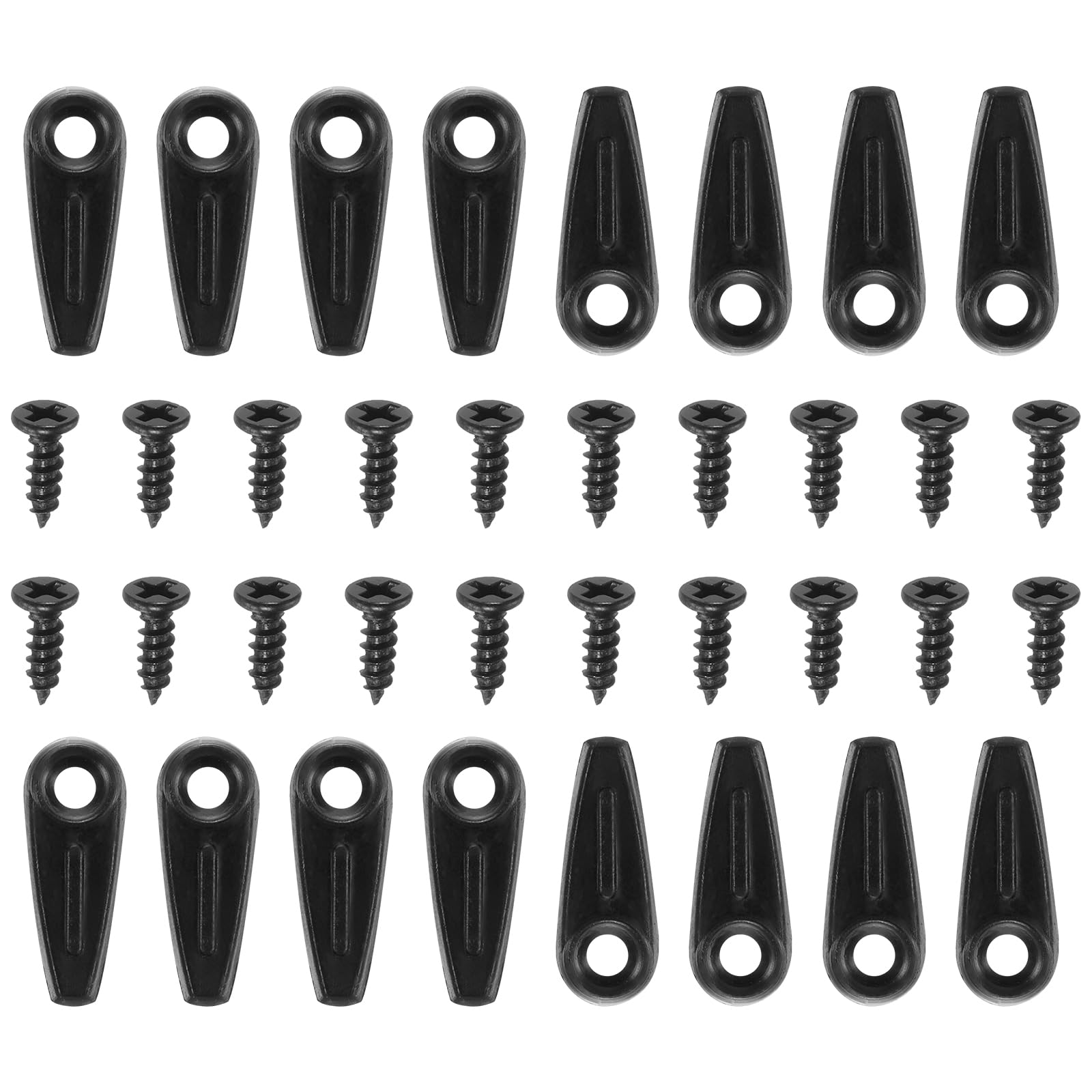 200Pcs Picture Frame Backing Hardware Clips with 200Pcs Screw Turn Button Fasteners Set Picture Turn Backing Clips for Craft Hanging Picture Drawing, Black