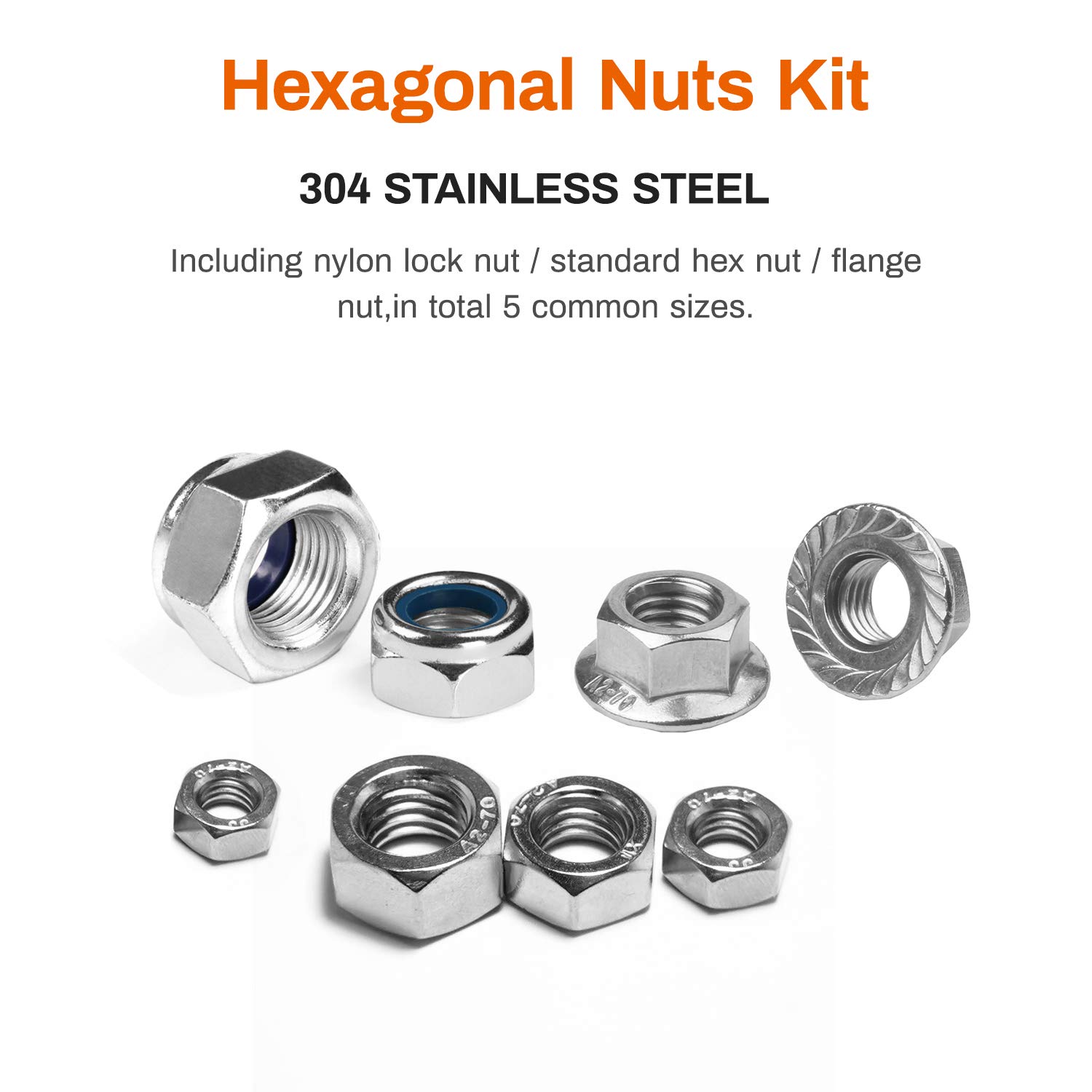 Dadi Flangiati M3 In Acciaio Inox 304 - 100 Pezzi - Foto 12