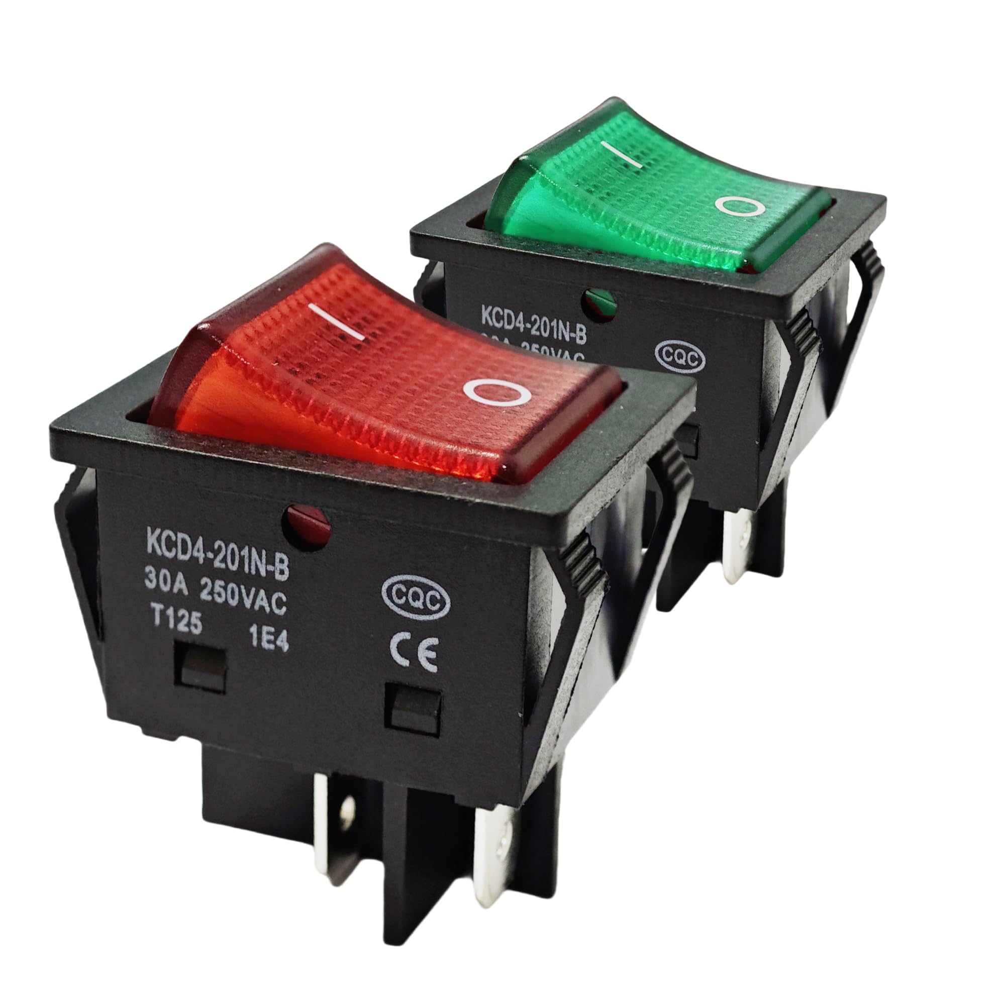 Amazon.com: 2PCS KCD4 Rocker Switch t125/55, 4 Pin DPST 30