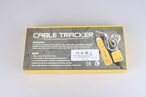 Miniatura 14 de Buscador de cables Generador de tono Sonda Trazador Alambre Tracker Probador de circuitos de cable Características Pinzas de cocodrilo Herramienta