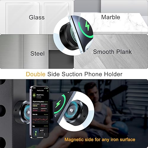 Miniatura 6 de Soporte de teléfono con ventosa eléctrica manos libres, soporte de teléfono portátil con succión para iPhone 171615 Pro Max17 Air, soporte magnético