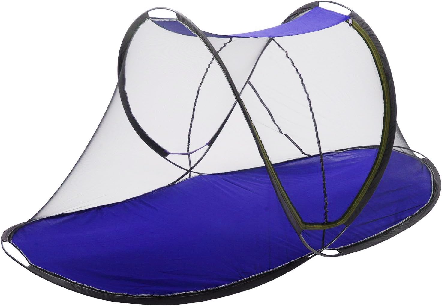 Winberg ® Mosquito Net Foldable Single Bed Net Maximum Protection Insect Net Protection Free Natural Repellent (Random Colour) SNGNET002