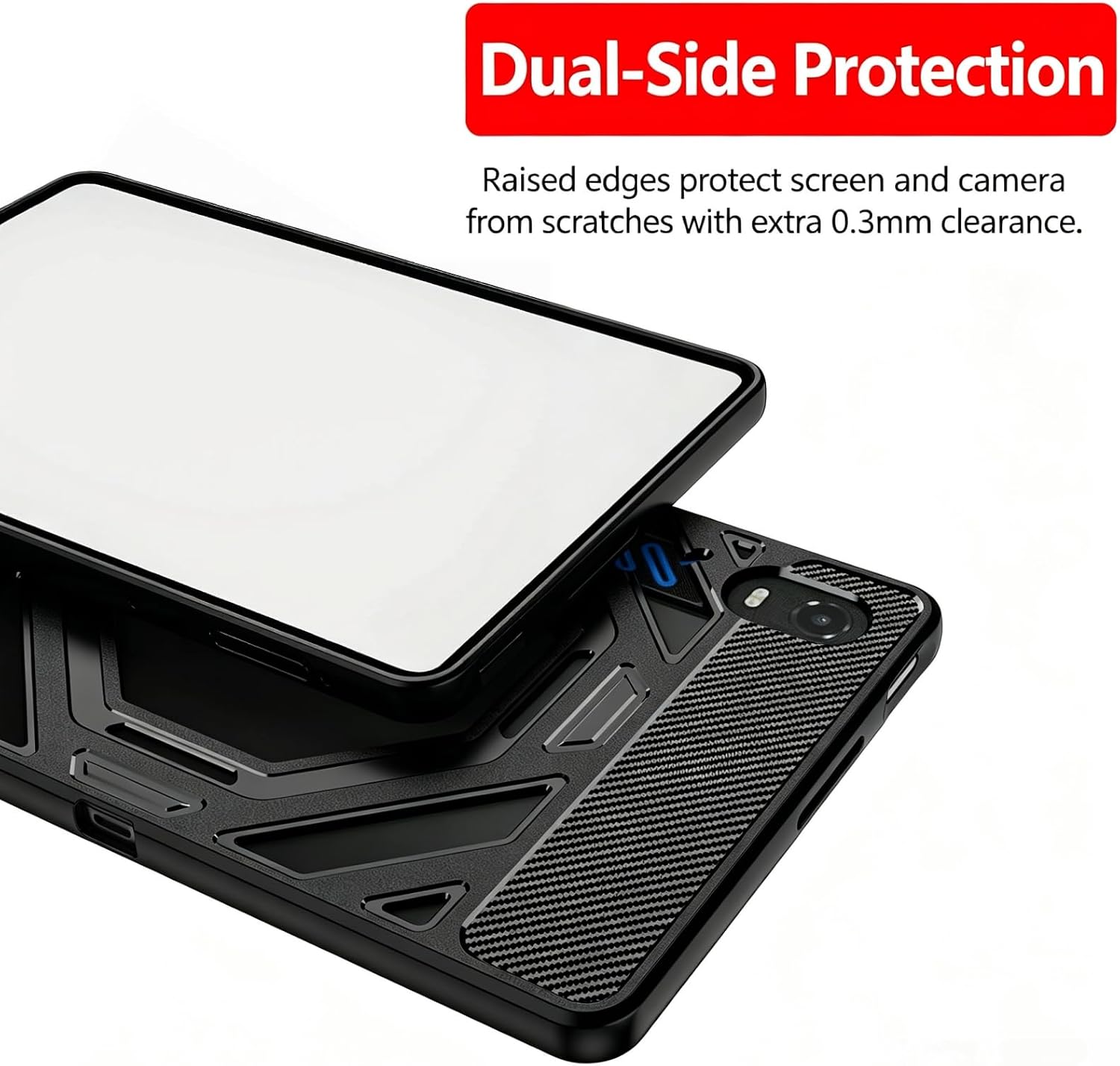 Gaming Case Compatible with Red Magic Astra 2, Shockproof TPU Cover with Heat Dissipation & Dual Grips for Tablet image 4