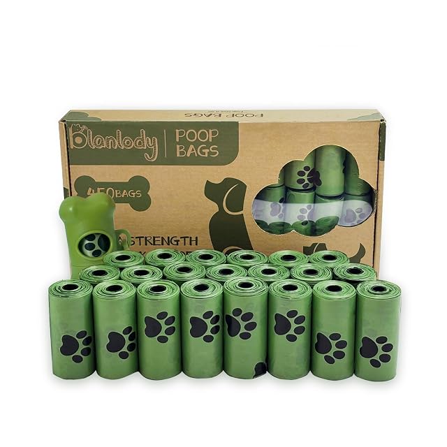 Blanlody bolsas caca perro biodegradables 450 PCS bolsas perro caca fugas