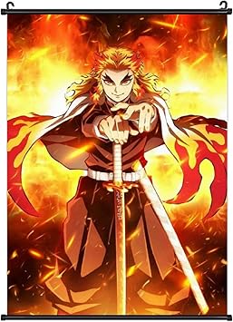 Amazon Co Jp 煉獄杏寿郎 鬼滅の刃 無限列車編 竈門 炭治郎ポスター壁飾り 部屋飾り 寝室 掛け軸 壁掛け 掛け画 タペストリー おたくプレゼント 28 ホーム キッチン