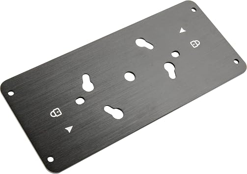 Kupo Rear Mounting Plate with Twist Lock for Kino Flo Double, Lightweight Aluminum Design with Laser Markings for Secure Fixture Attachment KG401311