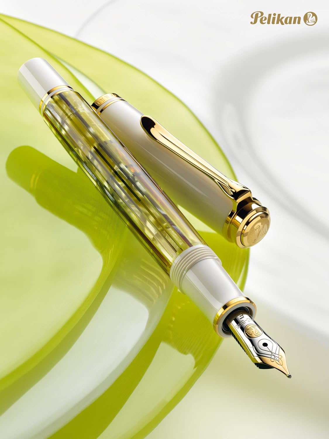 Pelikan Fountain Pen Souverän M400 Tortoise-White- Nib: F