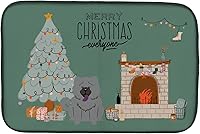 Vista 445 de Caroline's Treasures CK7824DDM - Tapete absorbente para secado de platos con diseño de bulldog inglés, rojo y blanco, para encimera de cocina, 14 x