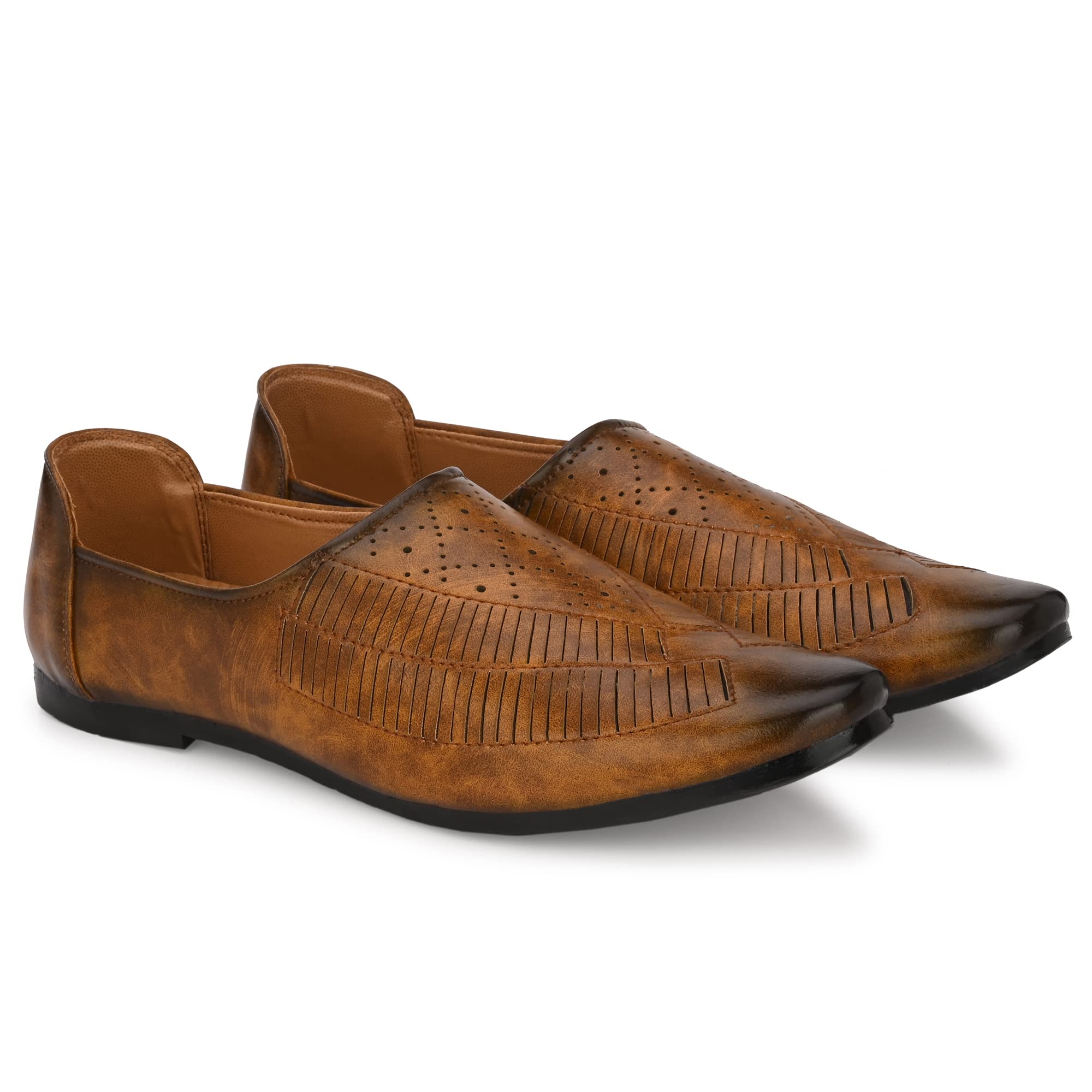 Vellinto Regal Cool Jutis for Men Mojaris for Men Nagra for Men Beige (B0BZ63K5MB) Amazon Price History, Amazon Price Tracker