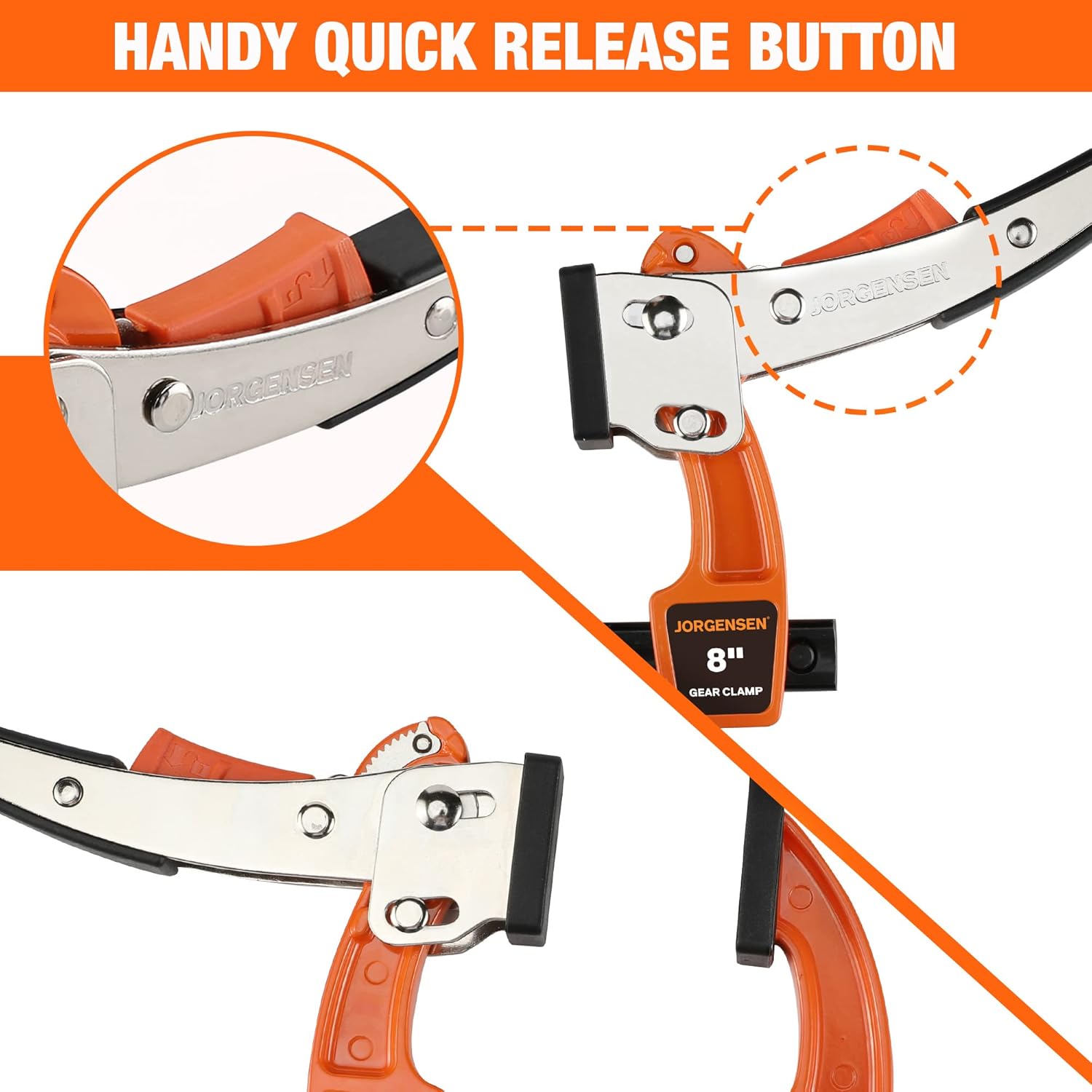 Jorgensen 2 Pack 8-inch Bar Clamp Set and WORKPRO 4 Pack 6" Bar Clamps