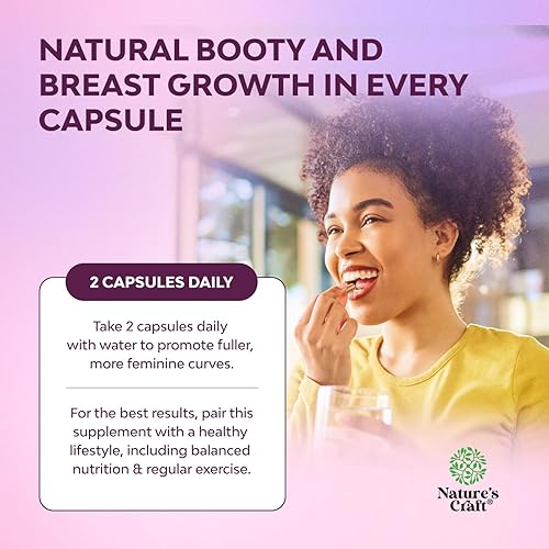 Miniatura 5 de G-Curve - Píldoras potenciadoras de senos y glúteos, suplemento para el crecimiento de senos y glúteos con extracto de palma enana americana y