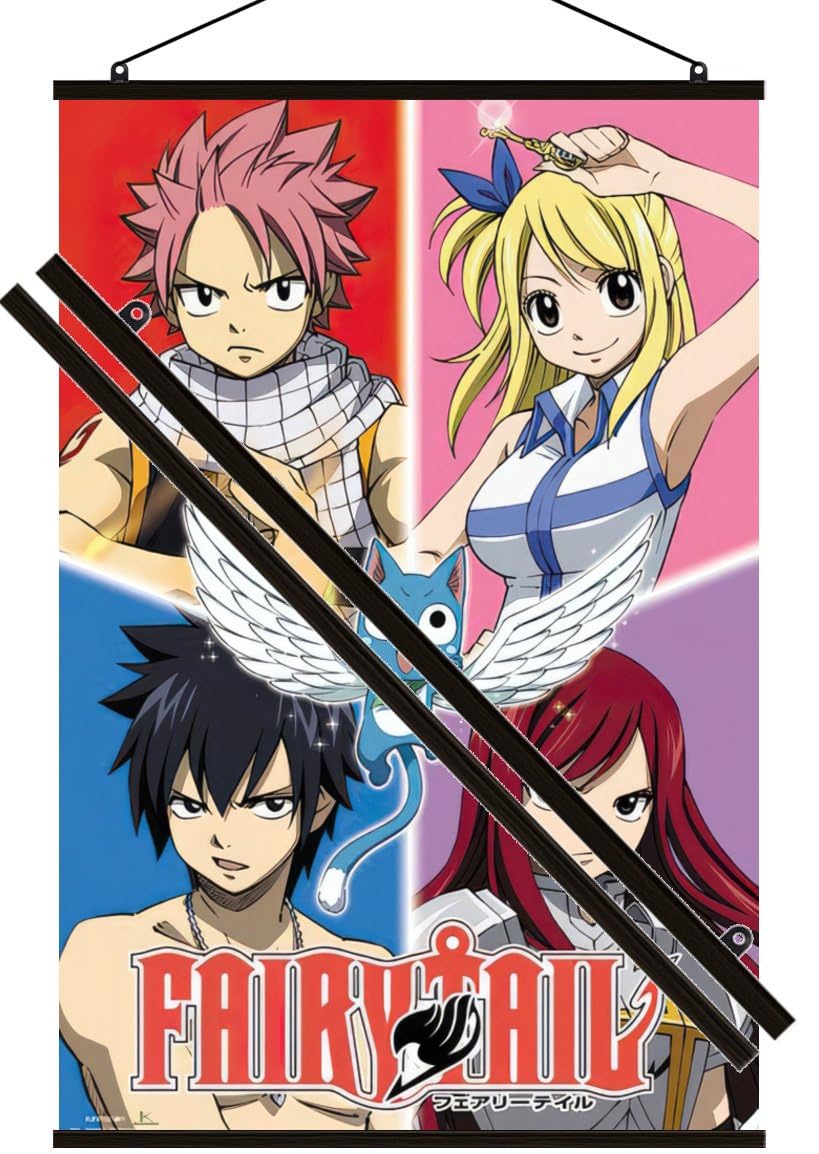 Fairy Tail – Pôster/impressão do programa de TV Manga/Anime (grade
