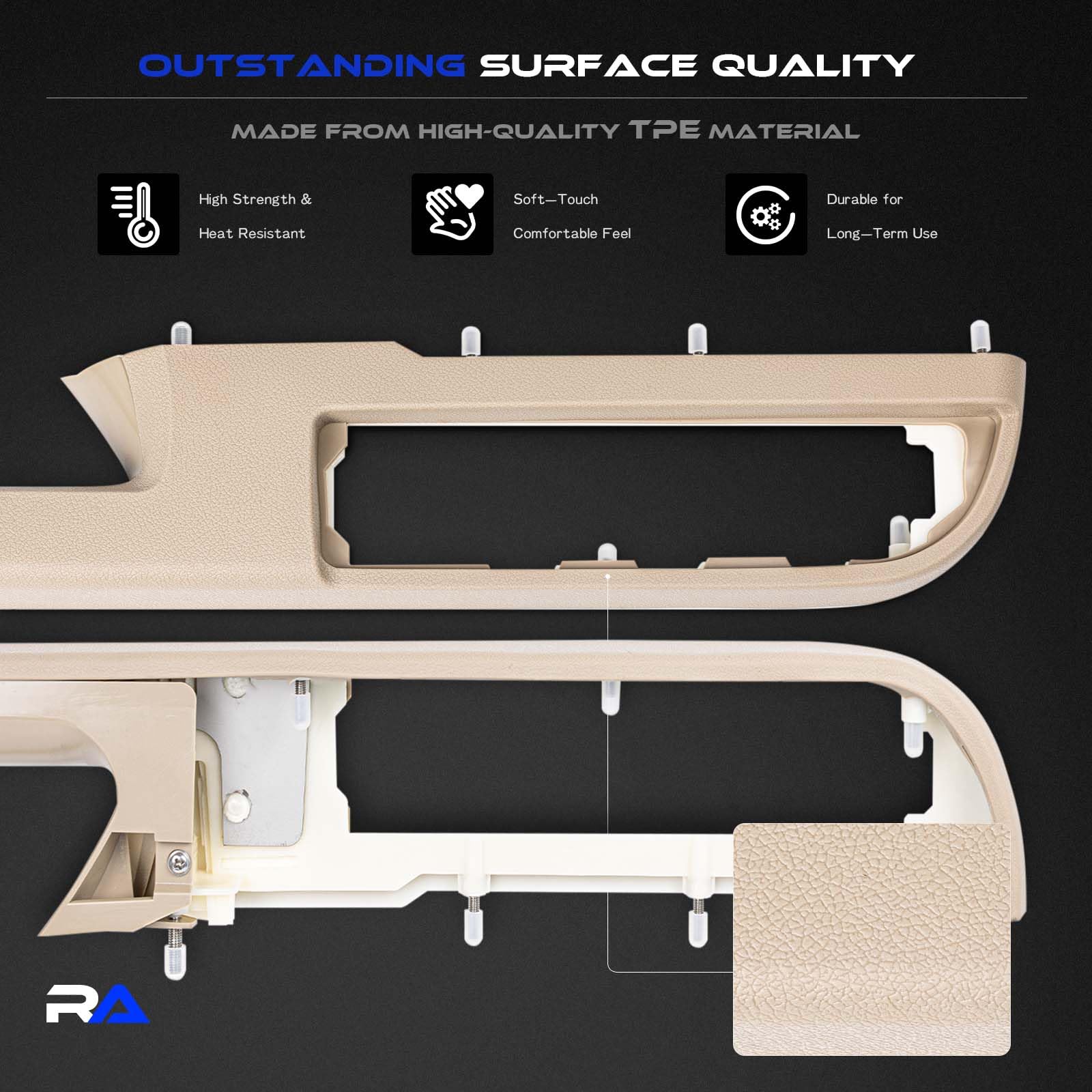 80995 Przedni podłokietnik boczny kierowcy i pasażera, pasuje do Chevroleta Chevy Silverado Suburban Tahoe Avalanche do GMC Sierra Yukon 2010-2014 panel drzwi z uchwytem zwalniającym nad