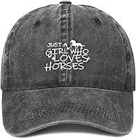 Vista 14 de Just Girl Who Loves Horse - Gorra de béisbol para mujer, ajustable, de moda, de algodón